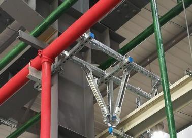 五峰该抗震支架的整体式支吊架结构协调性好